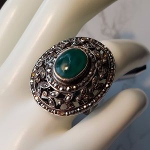 STERLING SILVER / MARCASITE RING